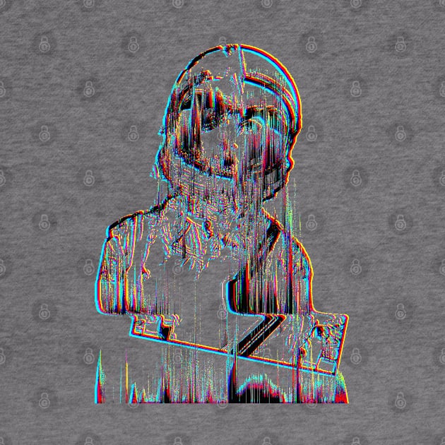 Glitch Aesthetic #2 Spacegirl Astronaut ∆∆∆ by DankFutura